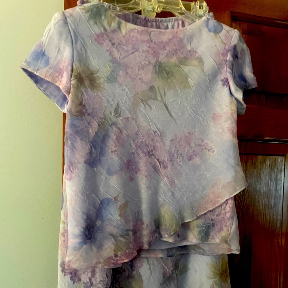2 piece skirt and top,